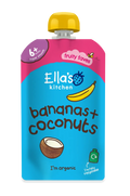 Ella's Kitchen Bananas Plus coconuts Baby Puree Pouch 120g 6 Plus Months