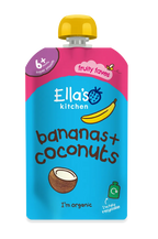 Ella's Kitchen Bananas Plus coconuts Baby Puree Pouch 120g 6 Plus Months
