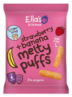 Ella's Kitchen Strawberry Plus banana melty puffs 6 Months Plus 20g