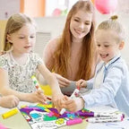 Jar Melo Special Round Tip Washable Markers  24 Pcs