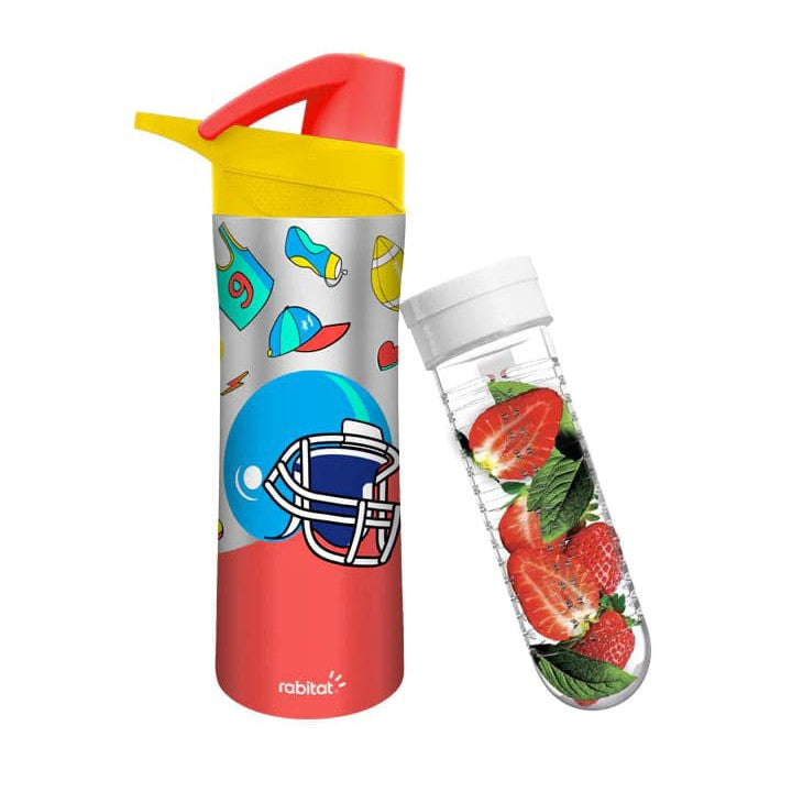 Rabitat Mad Eye Nutrilock Insulated Steel Bottle Red 550ml