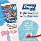 Orajel, Kids, Anticavity Fluoride Toothpaste, Paw Patrol, 2-10 Years, Natural Fruity Bubble, 4.2 oz (119 g)