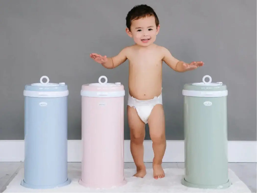Ubbi Stainless Steel Diaper Pail Odor Locking