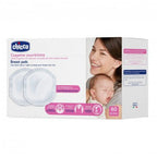 Chicco Anti Bacterial Nursing Breast Pads Ultra Thin and Breathable 60 Pieces