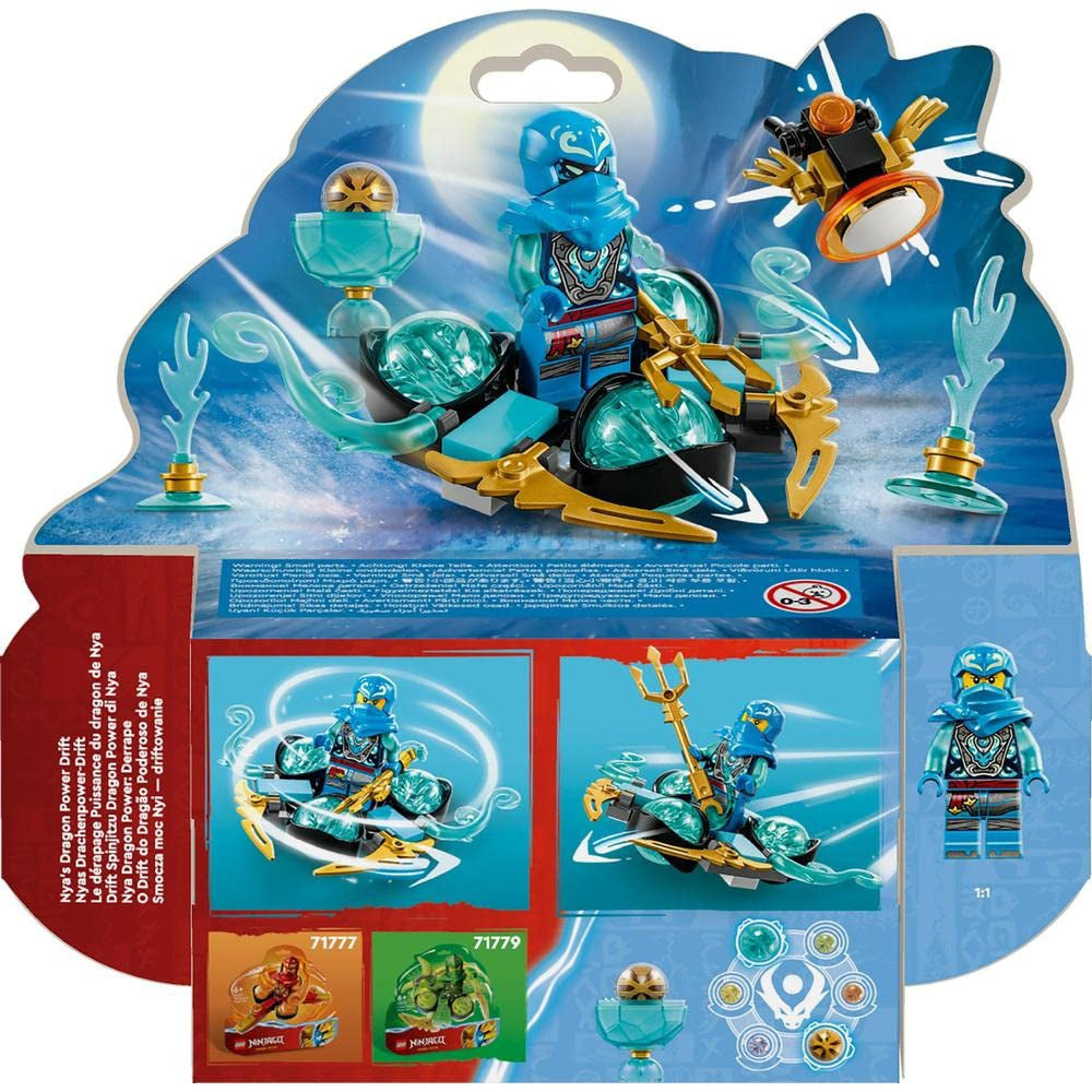 Lego Ninjago Nyas Dragon Power Spinjitzu Drift 71778 Building Toy Set 57 Pcs Multicolour