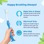 Chicco xtra soft Orange Toothbrush for 3 to 8 Year Kids 1 Count