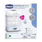 Chicco Baby Feeding Bottle Sterilizer 3 in 1 for 6 Bottles Accessories