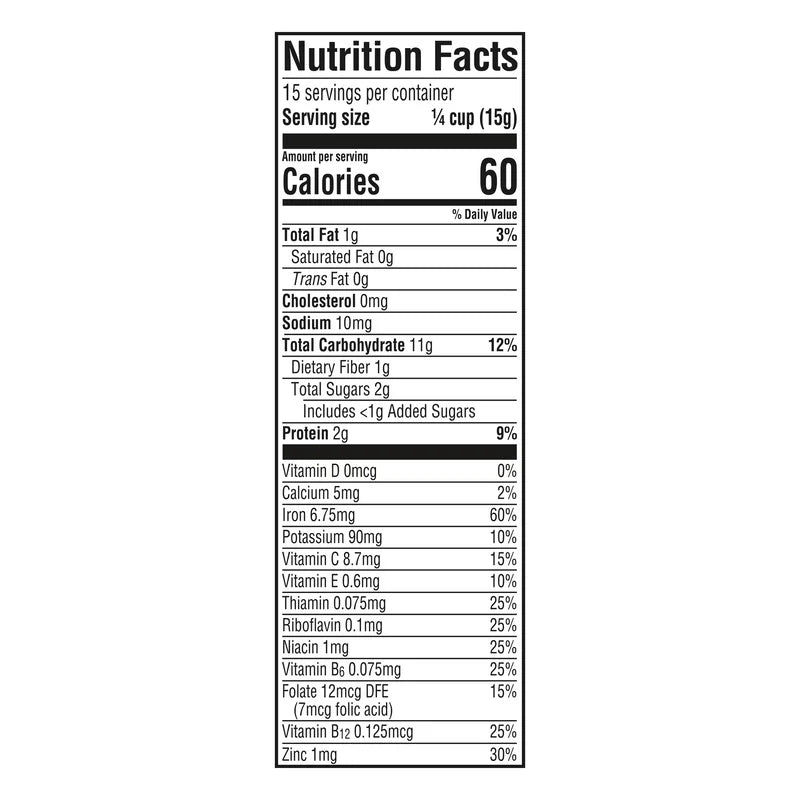 Gerber Powerblend Probiotic Oatmeal Lentil Peach Apple Cereal 6 Plus Months