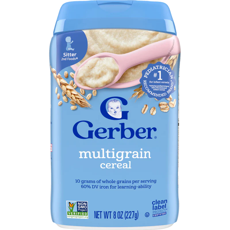 Gerber Cereal Multigrain Cereal Sitter 6 Plus Months
