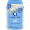 Gerber Single Grain Cereal Rice Cereal Supported Sitter Around 6 months