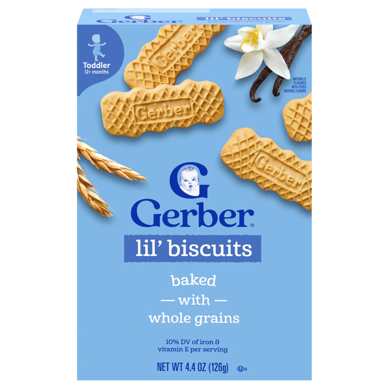 Gerber Toddler Snacks Lil Biscuits 12 Months Plus Food