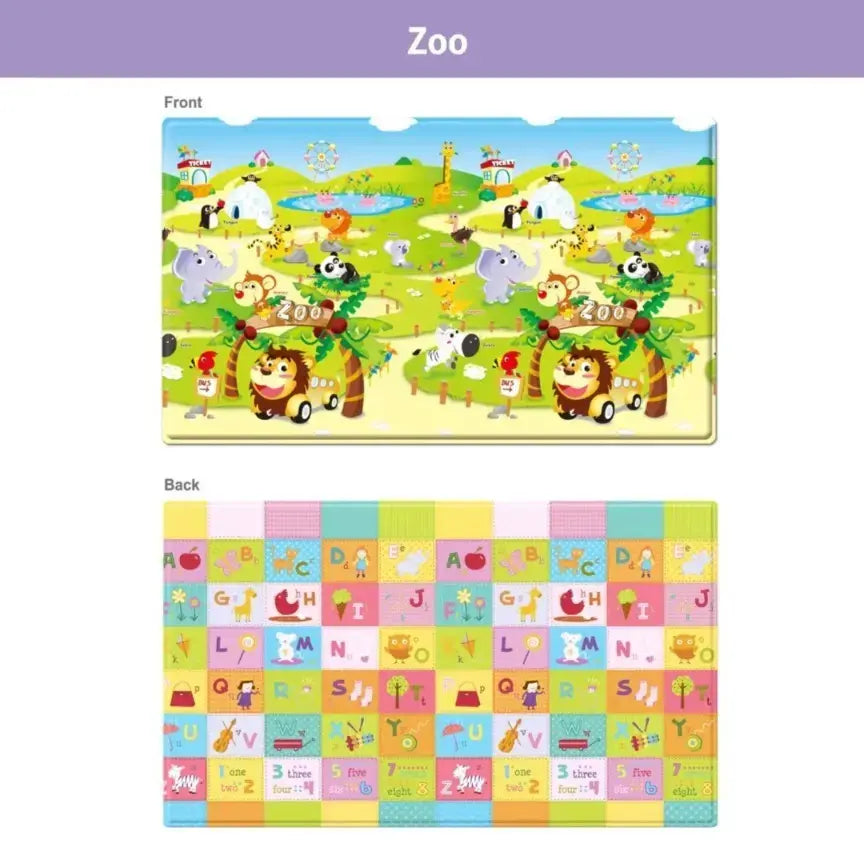 Dwinguler Large Playmat Zoo Reversible Baby Mat