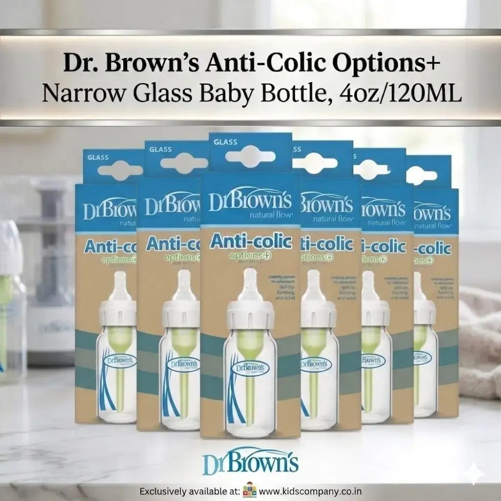 Dr Browns Anti Colic Options Plus Narrow Glass Baby Bottle 120ml