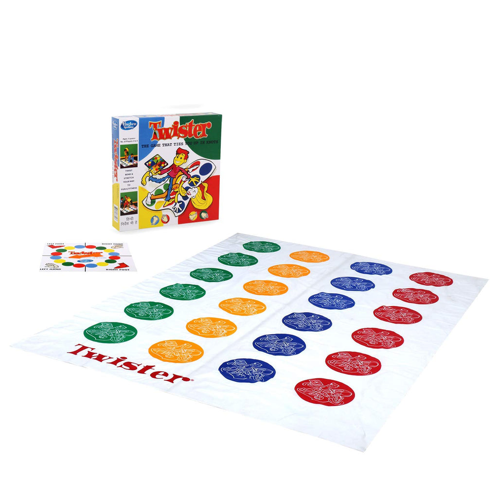 Hasbro Gaming Twister Party Game for Family and Kids Ages 4 and Up Indoor and Outdoor Game for Kids Ages 4 plus2 4 Play