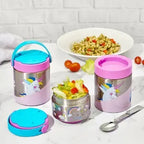 Rabitat Meal mate Insulated Lunch Flask With Add On Steel Container 700 Ml