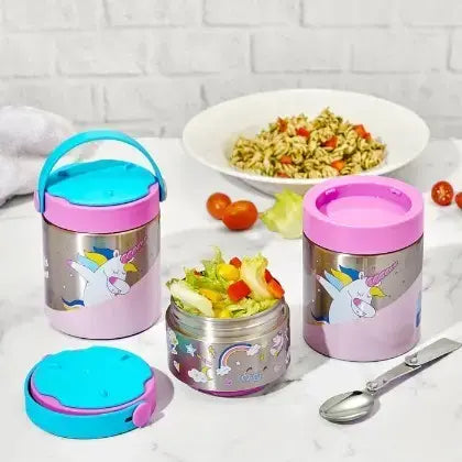 Rabitat Meal mate Insulated Lunch Flask With Add On Steel Container 700 Ml
