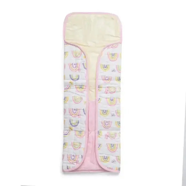 Fancy Fluff Organic Portable Changing Mat - Rainbow Dreams