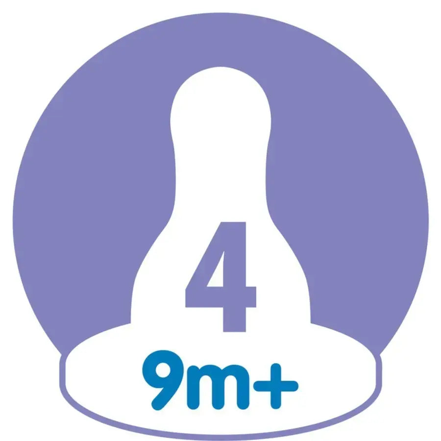 Dr Browns Natural Flow Narrow Baby Bottle Silicone Nipple 2 Pack Level4 9 Months plus