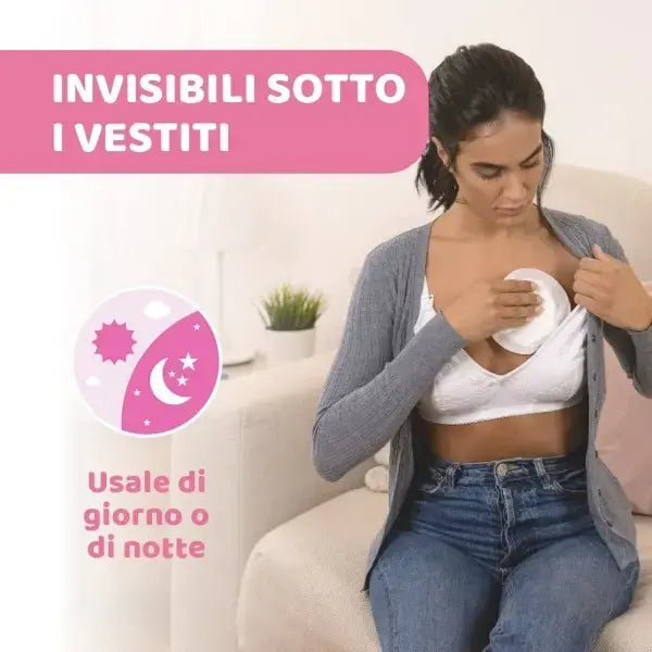 Chicco Anti Bacterial Nursing Breast Pads Ultra Thin and Breathable 60 Pieces