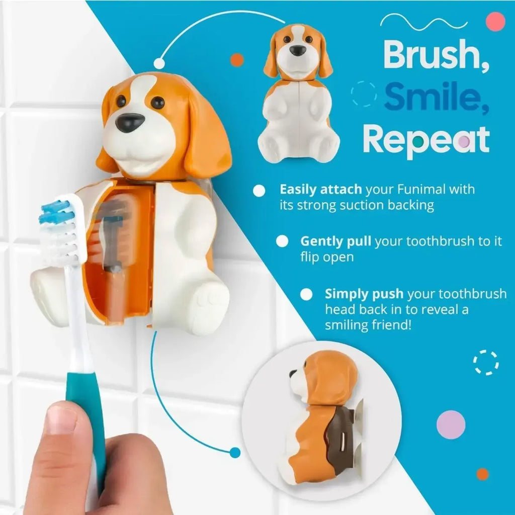 Flipper Fun Animal Kids Toothbrush Cover Portable Travel Holder