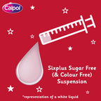 Calpol Six Plus Suspension Sugar Free Strawberry Flavour (6+ Years, 80 ml)