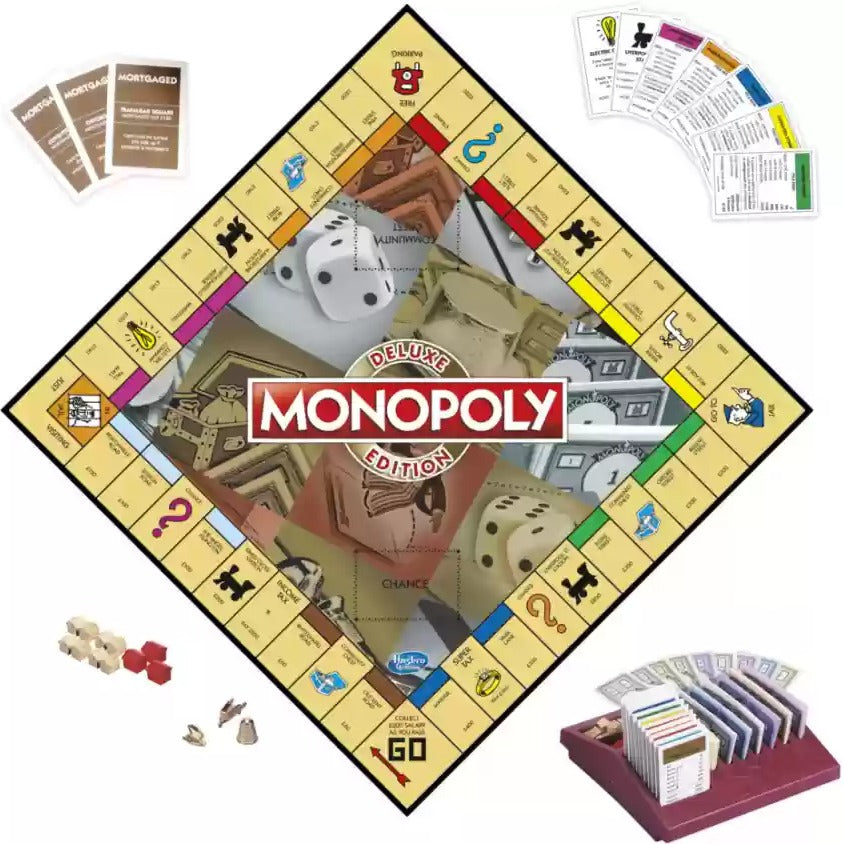 Hasbro  Monopoly Deluxe Edition Board Game 8 years plus