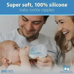 Dr Browns Options plus Wide Neck Baby Bottle Nipple Level1 0 to 3 Months Pack of 2