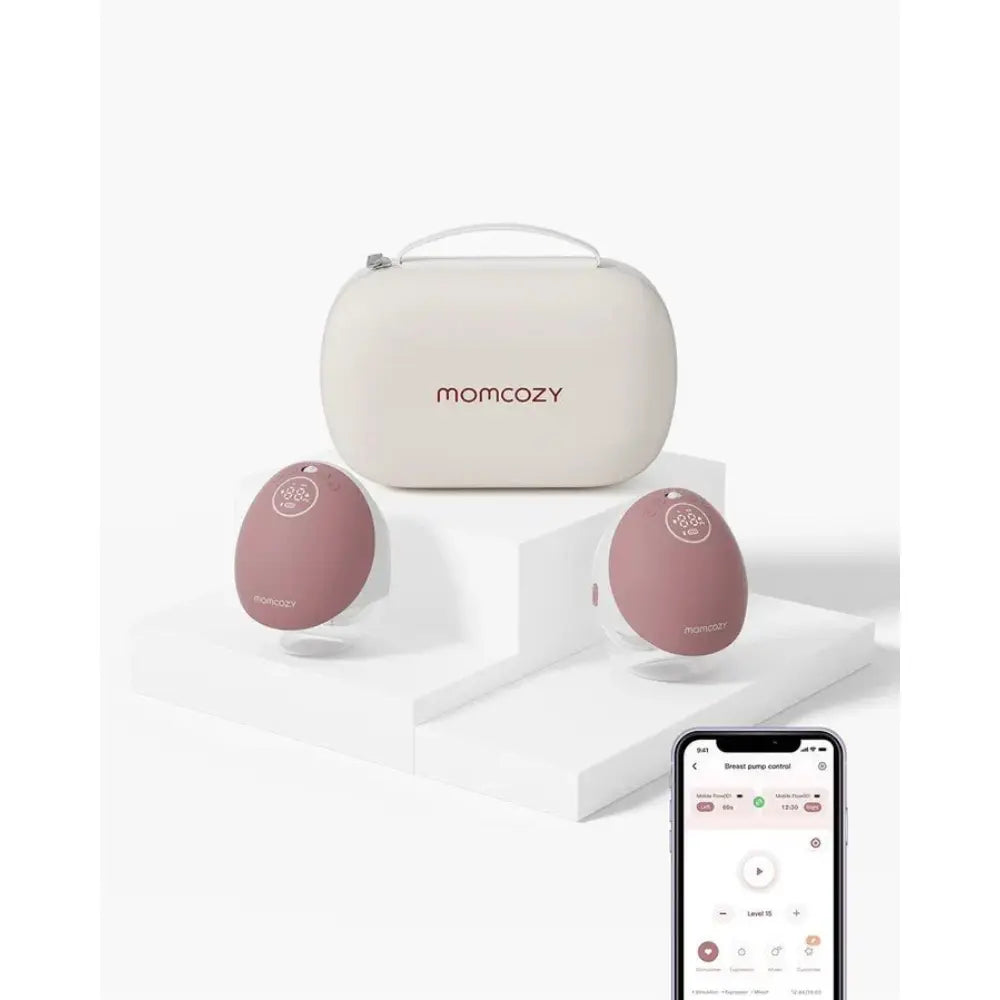Momcozy M9 Double Wearable Electric Breast Pump Red
