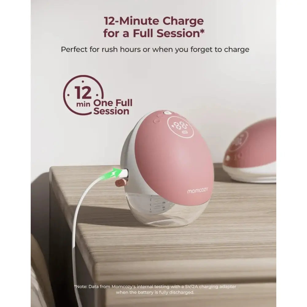 Momcozy M9 Double Wearable Electric Breast Pump Red