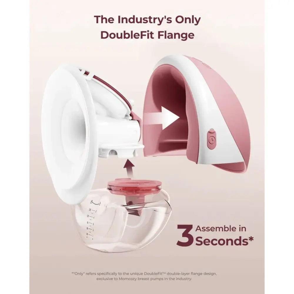 Momcozy M9 Double Wearable Electric Breast Pump Red