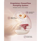 Momcozy M9 Double Wearable Electric Breast Pump Red