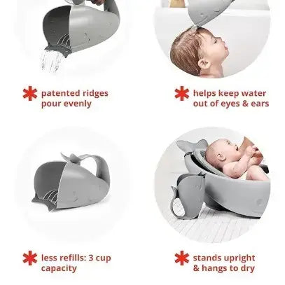 Skip Hop Moby Waterfall Bath Rinser - grey