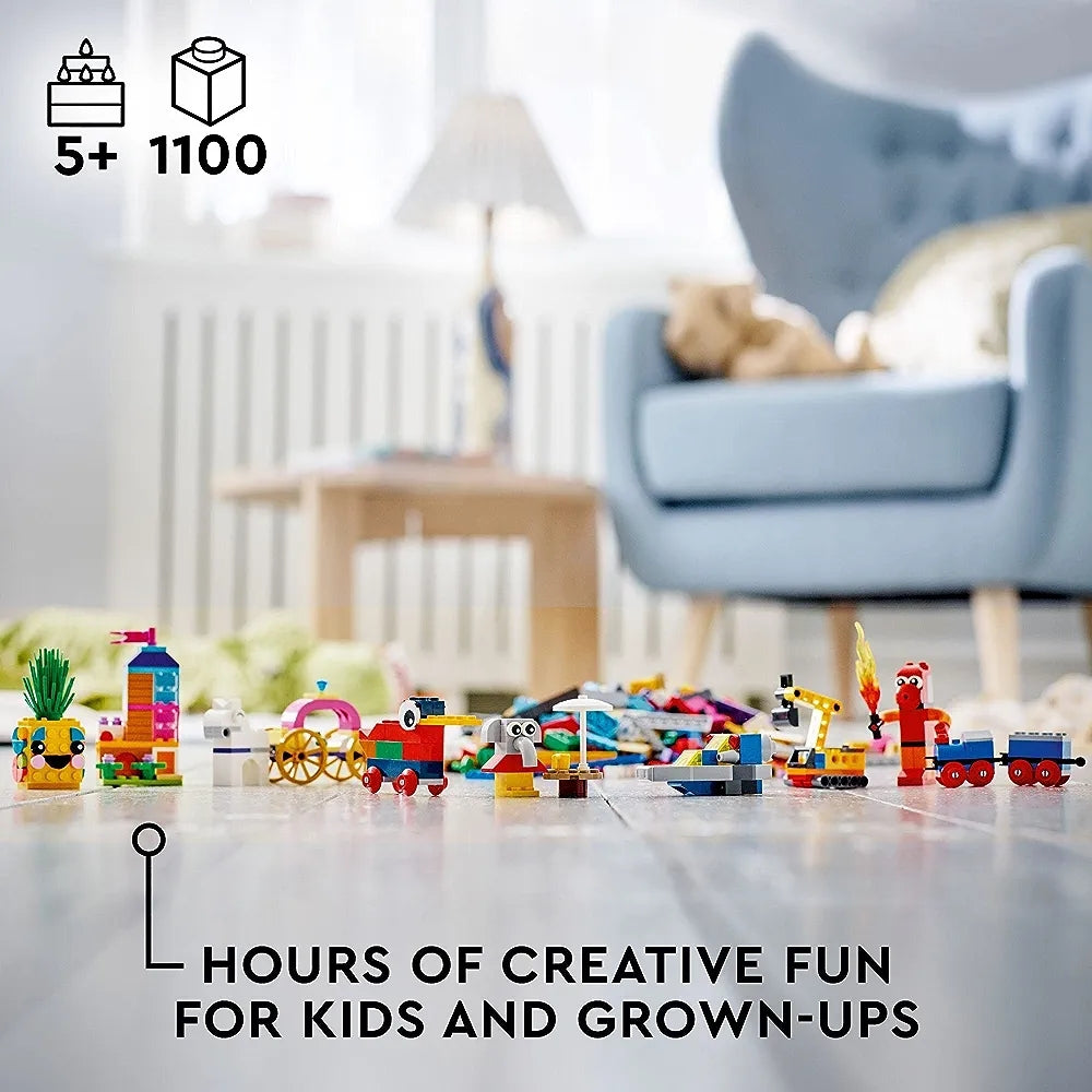 Lego Classic 90 Years of Play 11021 Building Kit with 15 Toys for Kids 1 point 100ps