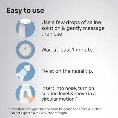 Braun Nasal Aspirator 1 bna100eu  Clear Stuffy Noses Quickly and Gently