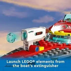 LEGO 60373 City Fire Rescue Boat Building Kit For Ages 5 + Years 144 pcs