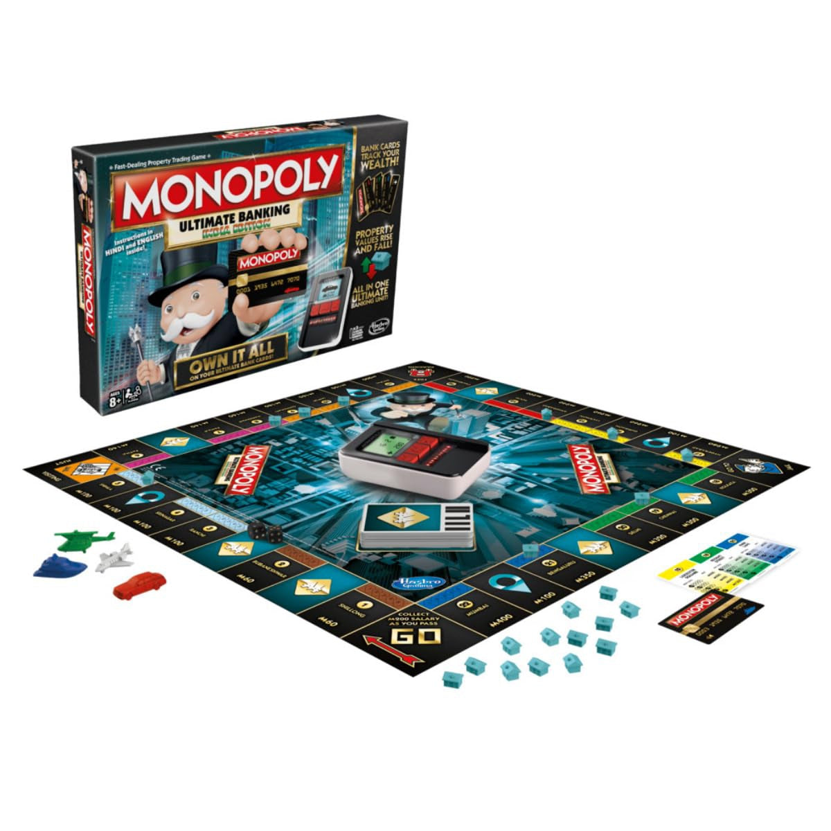 Monopoly Ultimate Banking Edition Board Game For Families And Kids Ages 8 And Up