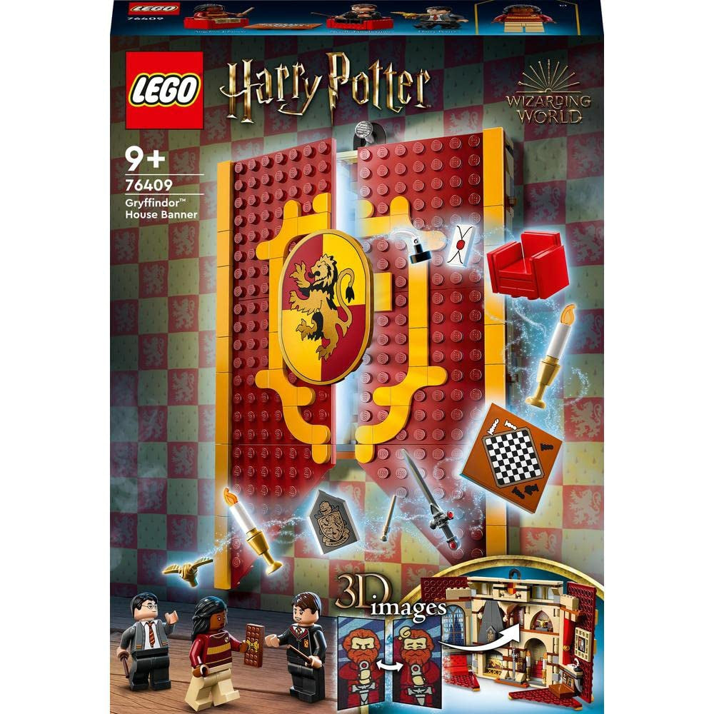 LEGO Harry Potter Gryffindor House Banner 76409 Building Toy Set (285 Pieces)|