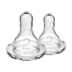 Dr Browns Natural Flow Narrow Baby Bottle Silicone Nipple 2 Pack Level2 3 to 6 Months