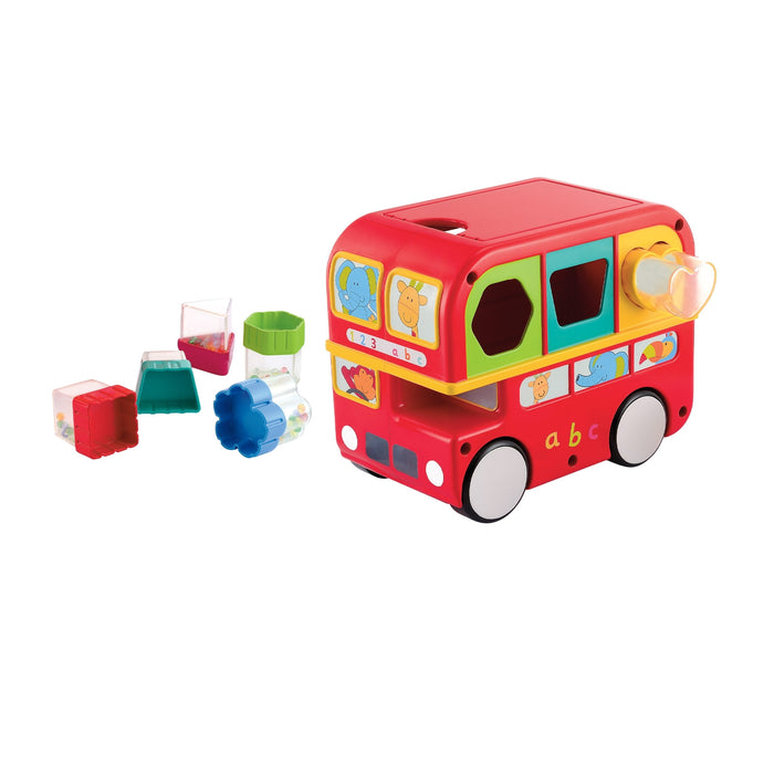 Giggles  Shape Sorting Bus Educational Push Along Toy with Blocks Features