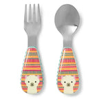 Skip Hop Stainless Steel Fork & Spoon Set (Llama)
