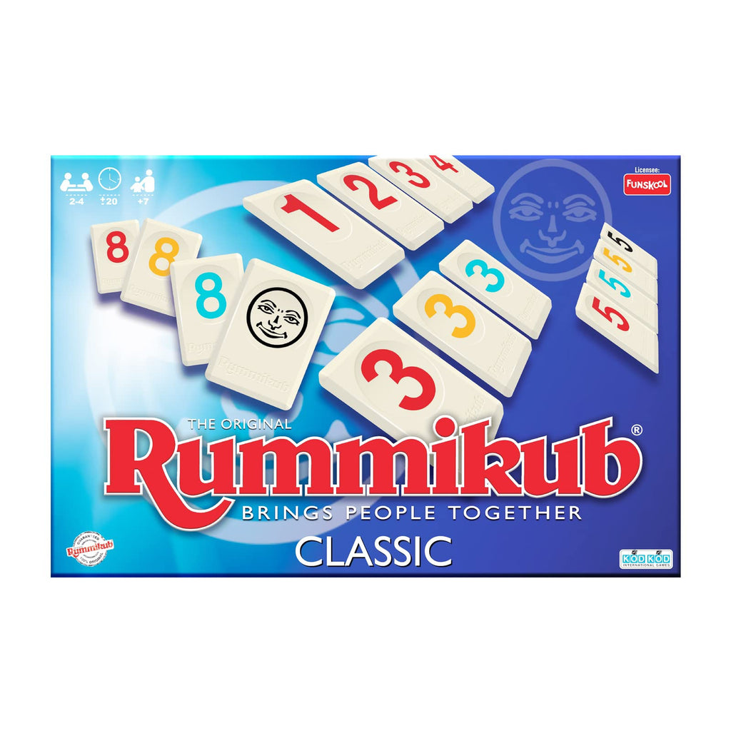 Funskool Games The Original Rummikub Classic 2  4 Player Brings People Together Family Strategy Games Ages 7 Years