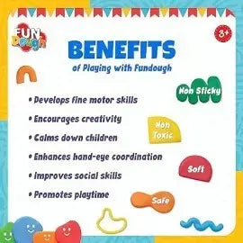 Funskool Fun dough Compound Box of Colours 600gms 12x50 Gms  Multicolour Dough Toy Shaping Sculpting 3 years plus