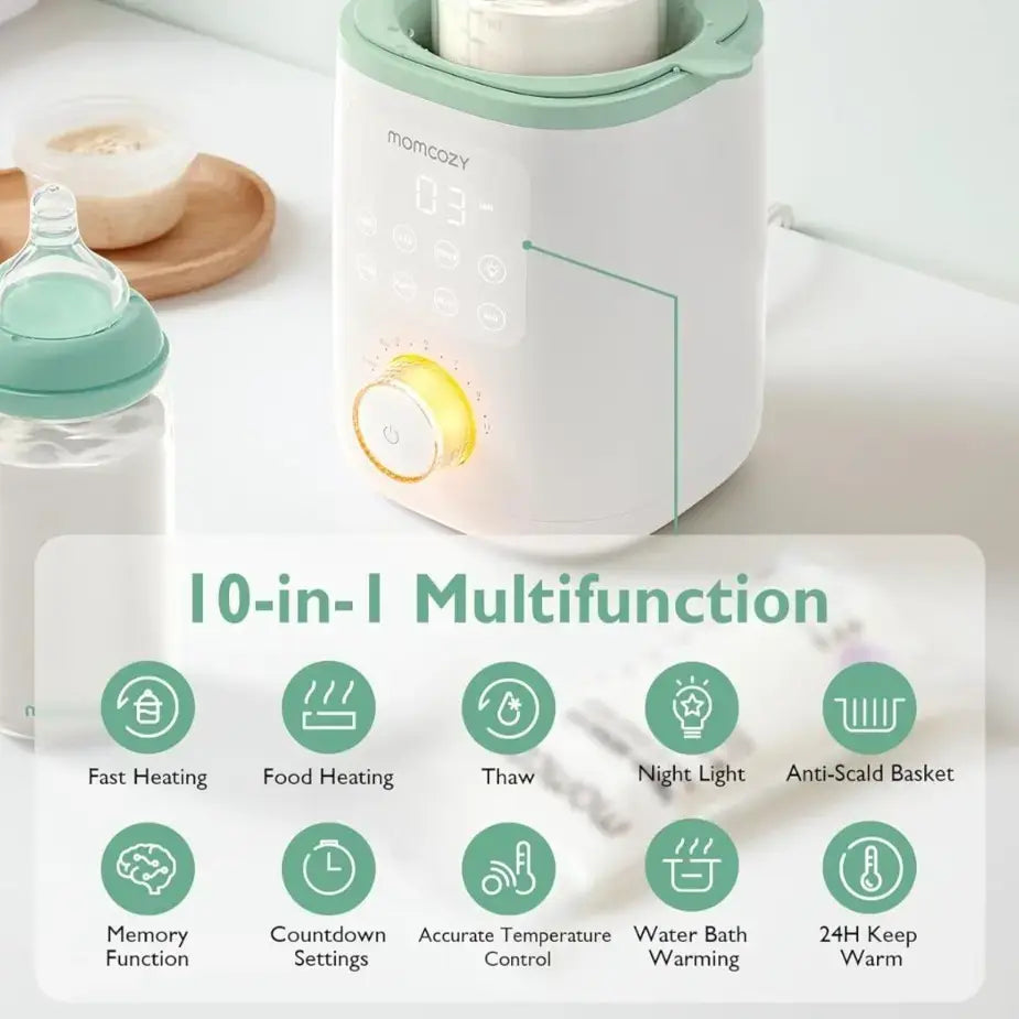 Momcozy Nutri Smart Analog Baby Bottle Warmer White