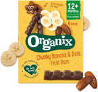 Organix Banana and Date Fruit Bars Chunky 102g 12 Months Plus