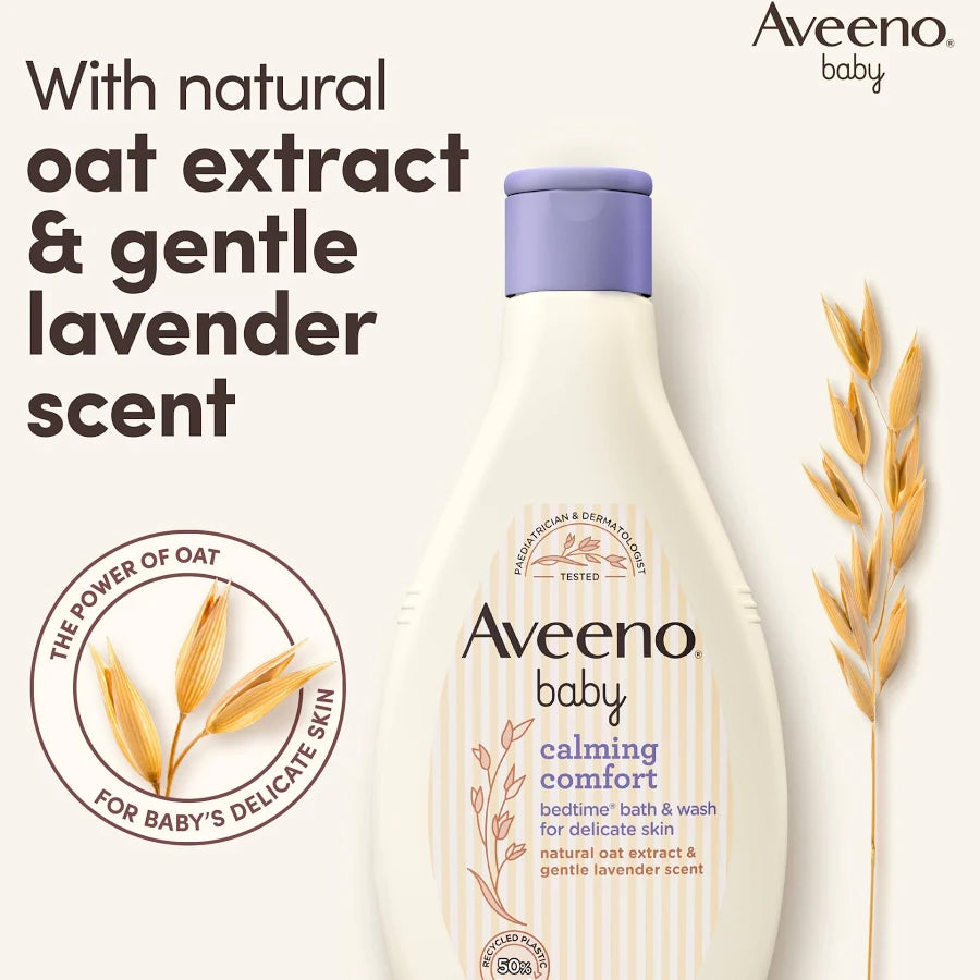 Aveeno Baby Calming Comfort Bedtime Bath Wash 400ml
