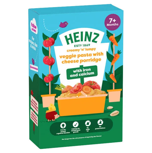 Heinz Veggie Pasta Porridge with Cheese 7 plus Months 200g