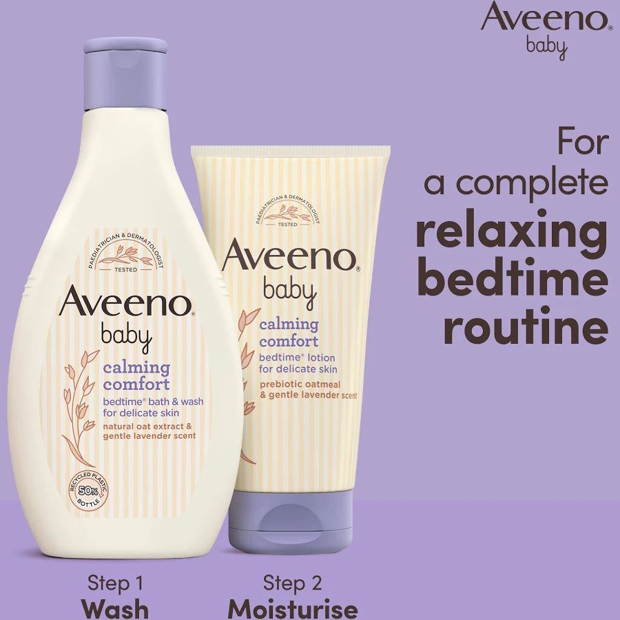 Aveeno Baby Calming Comfort Bedtime Bath Wash 400ml