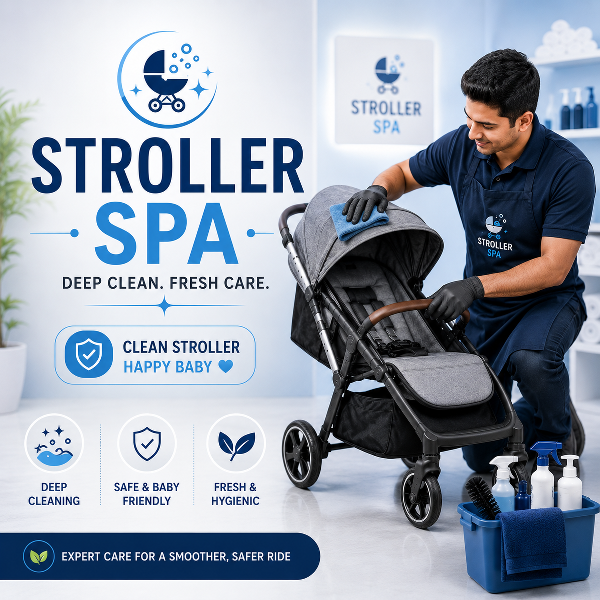 Professional Stroller Spa Cleaning