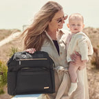 Skip Hop Mainframe Wide Open Backpack Mainframe Large Capacity Diaper Bag Black 200150