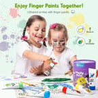 Jar Melo Washable Finger Paint Colors Set 6 Colors Age 2 plus Years